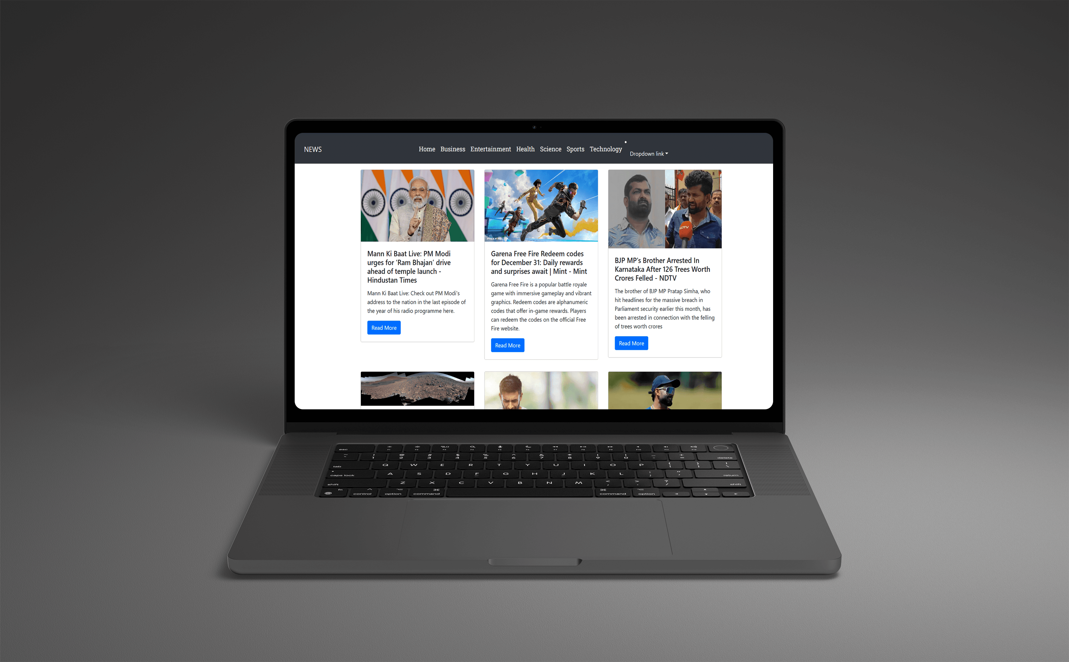 NewsTime multilingual news website